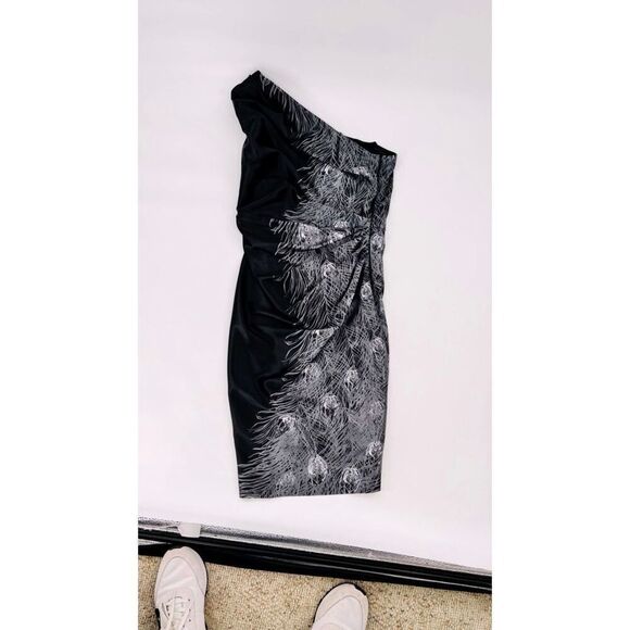 London times one shoulder cocktail evening dress  size 2P - Picture 4 of 16